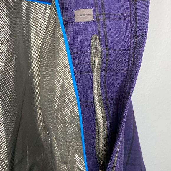 Columbia Dusk 2 Dawn Purple Omni Heat Jacket Plaid Full Zip Hooded Size Large - Picture 9 of 12